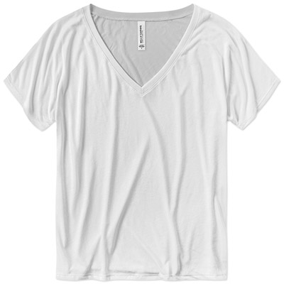 Bella Ladies Slouchy V-Neck Tee
